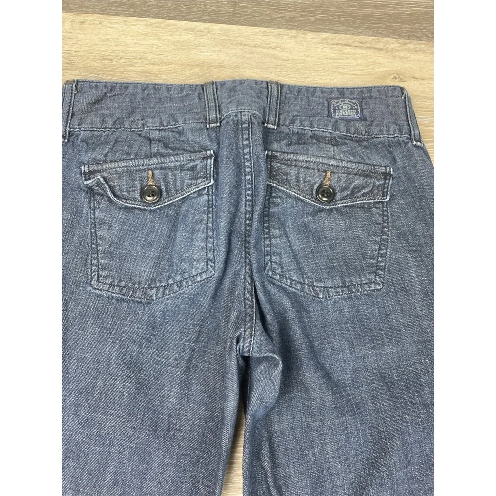 LUCKY BRAND DUNGAREES Flare Leg Women's Low Rise Jeans Flap Pockets 6/28 7W10208 - Picture 13 of 13